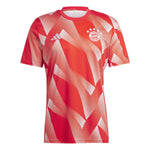 adidas FC Bayern 23-24 Pre-Match Jersey - Red/White