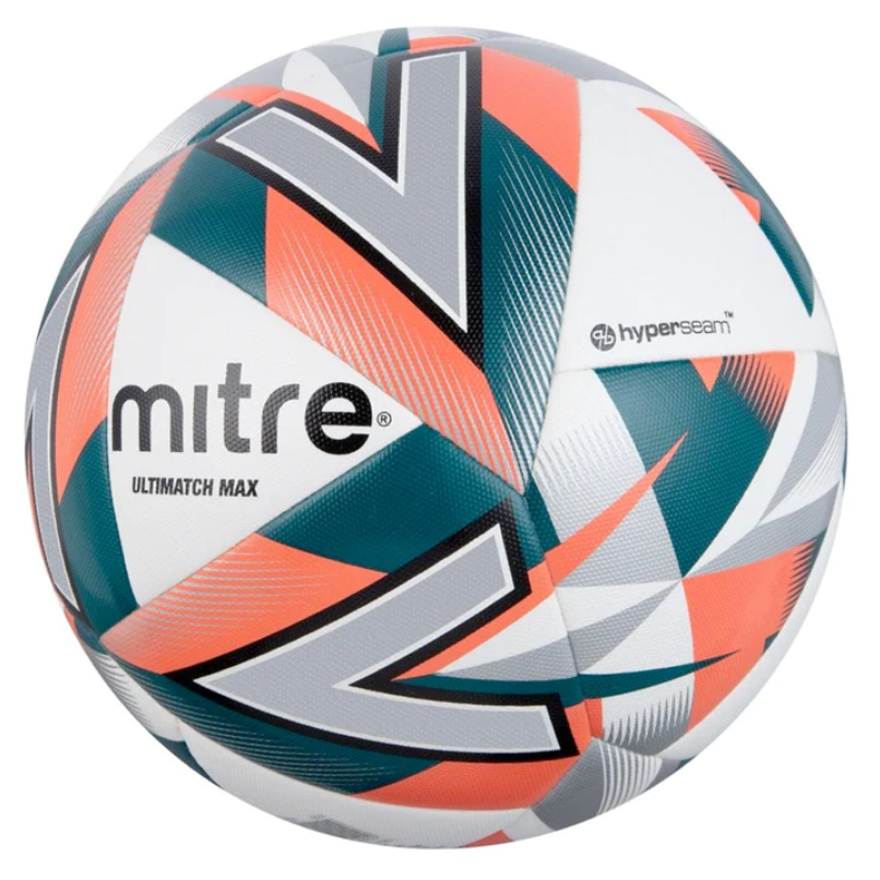 Mitre Ultimatch Max Football - White/Orange/Green